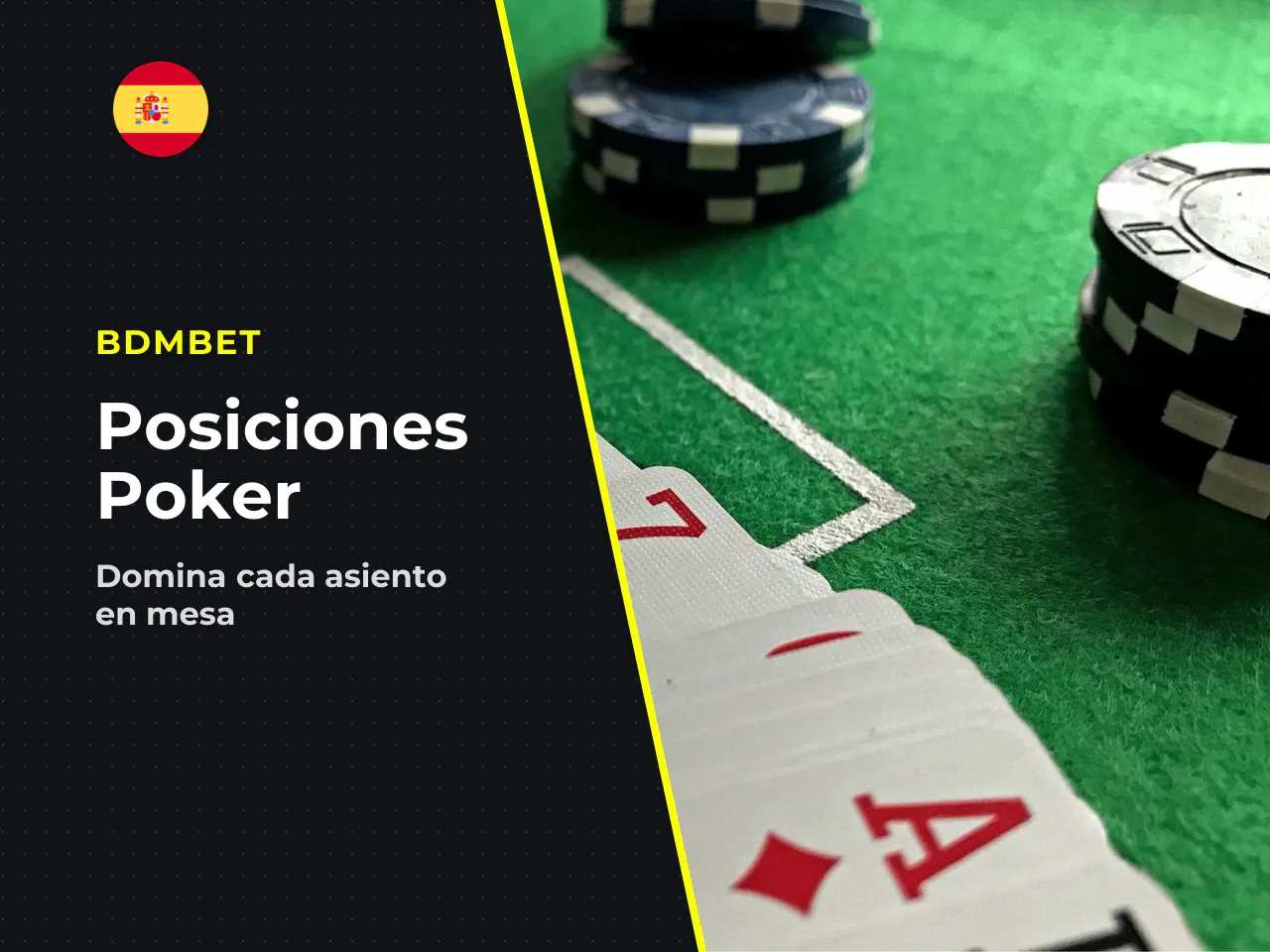 Las posiciones en una mesa de poker. En una mesa estándar de 9 jugadores, las posiciones se dividen en tres bloques: