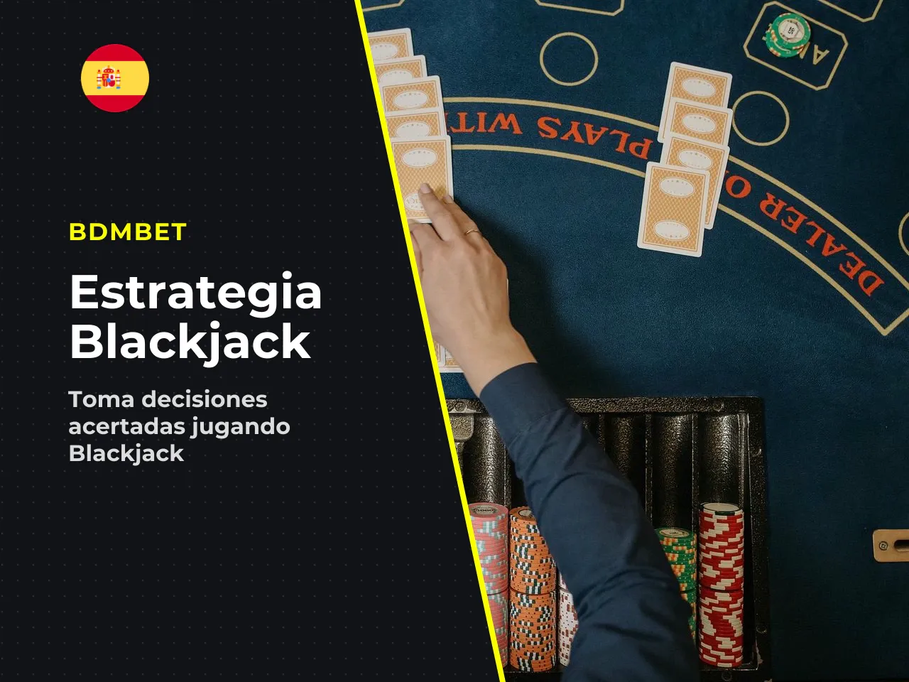 Cuándo plantarse, pedir o ajustar la apuesta. La decisión correcta en cada situación depende de tres variables: el total de la mano del jugador, si la mano es dura o blanda, y la carta visible del cru