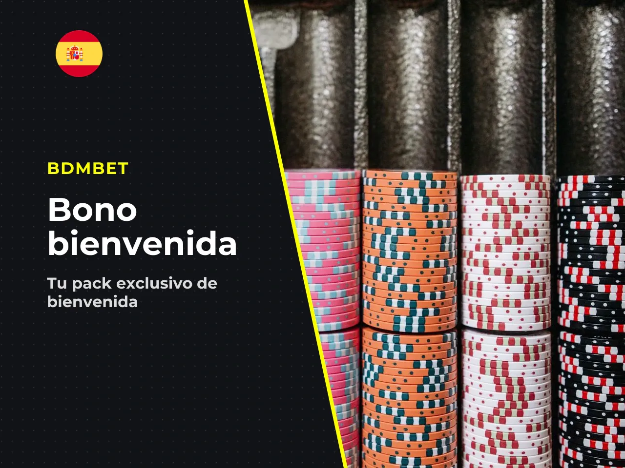 Qué recibe un jugador nuevo al registrarse. El paquete completo de bienvenida de BDMBet se desglosa así: 1. **Primer depósito:** 100 % hasta 500 € + 150 giros gratis (wagering x45). 2. **Segundo depós