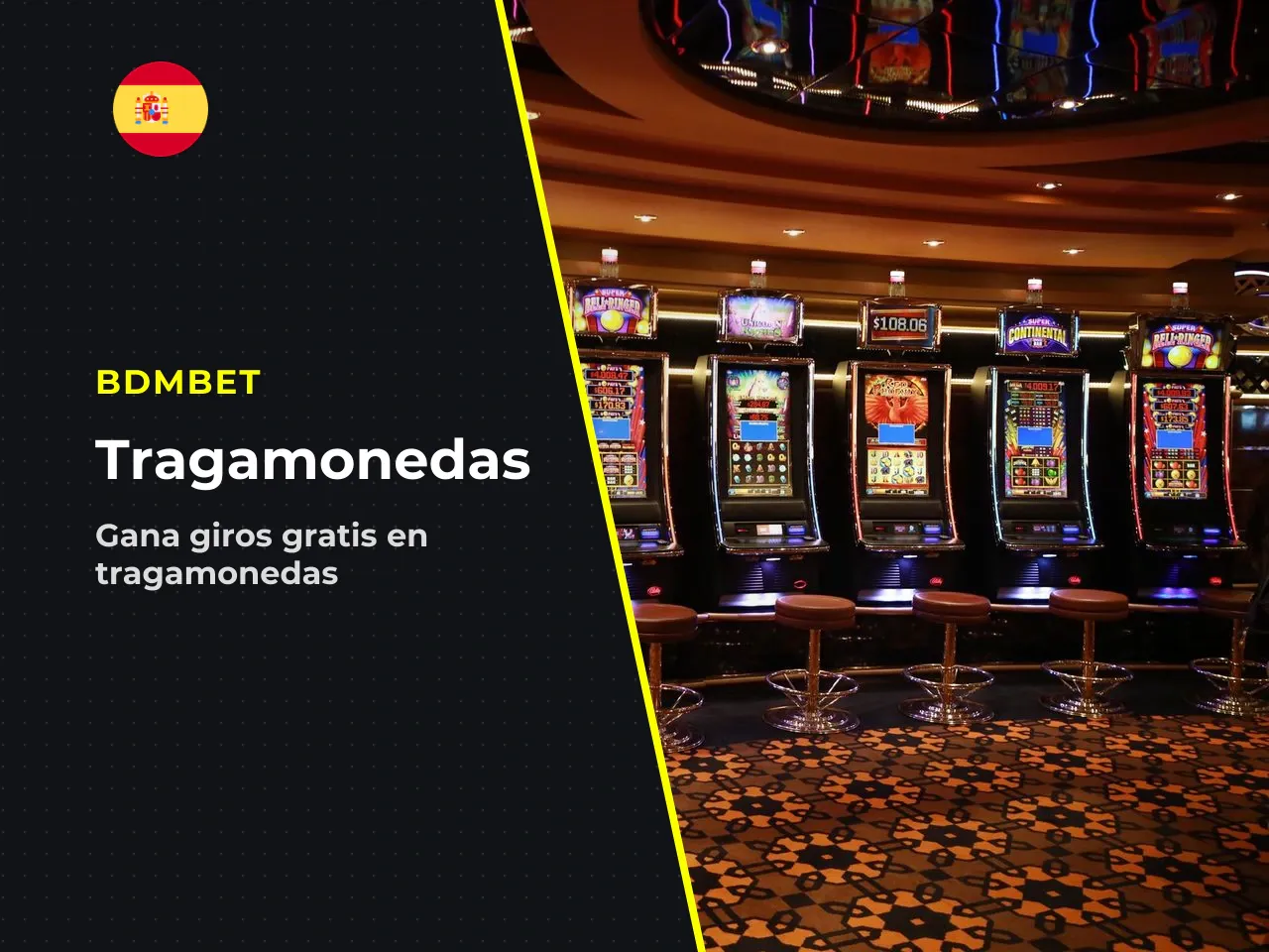 Tragamonedas y juegos elegibles para giros gratis. Las tragamonedas son la categoría principal para el uso de bonos en BDMBet. Los proveedores presentes en la plataforma incluyen: - **Pragmatic Play**